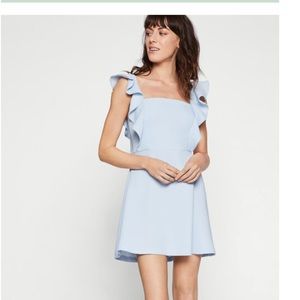 Dusty Blue BCBGeneration Apron Dress